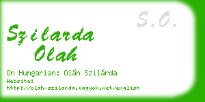 szilarda olah business card